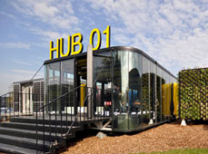 移動式、個性化的集裝箱學生宿舍：HUB 01