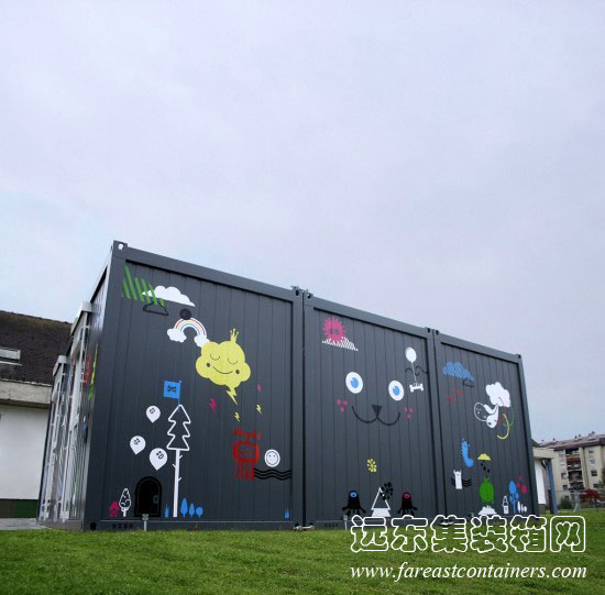 Temporary Kindergarten Ajda,住人集裝箱活動房屋,二手集裝箱貨柜