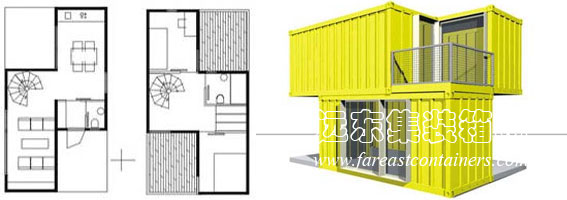 由 Conhouse 公司研發的小型集裝箱建筑,集裝箱房屋,集裝箱建筑,集裝箱住宅,集裝箱活動房,住人集裝箱