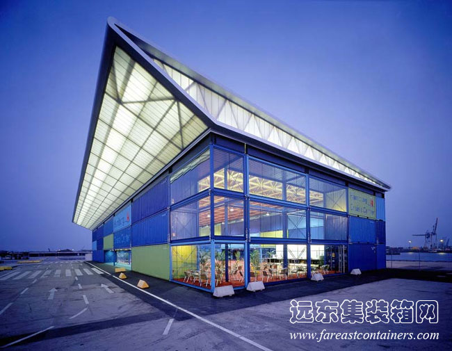 德國漢堡的 HH Cruise Center 終點站使用了附加桁架等構件建造屋頂,集裝箱房屋,集裝箱建筑,集裝箱住宅,集裝箱活動房,住人集裝箱