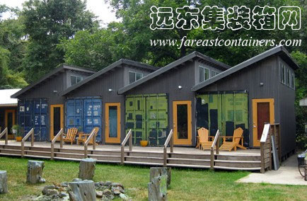 美國休斯頓集裝箱聯排住宅,集裝箱房屋,集裝箱活動房,住人集裝箱,集裝箱住宅,集裝箱建筑