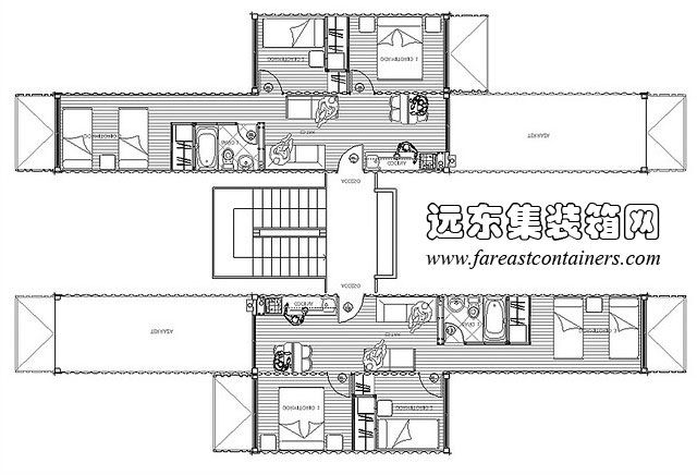 Proyecto 集裝箱住宅平面設計圖,集裝箱房屋,集裝箱活動房,住人集裝箱,集裝箱建筑